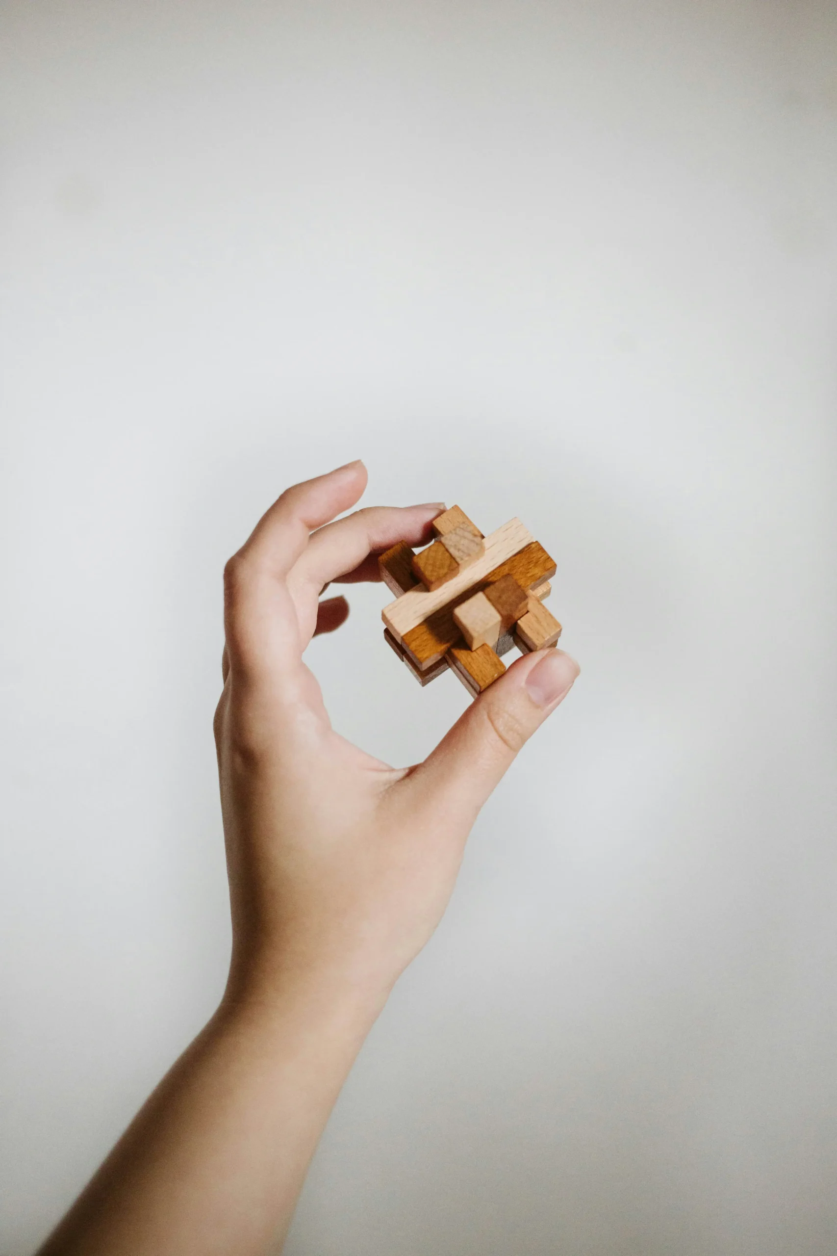 Digital Strategy: Hand holding puzzle block